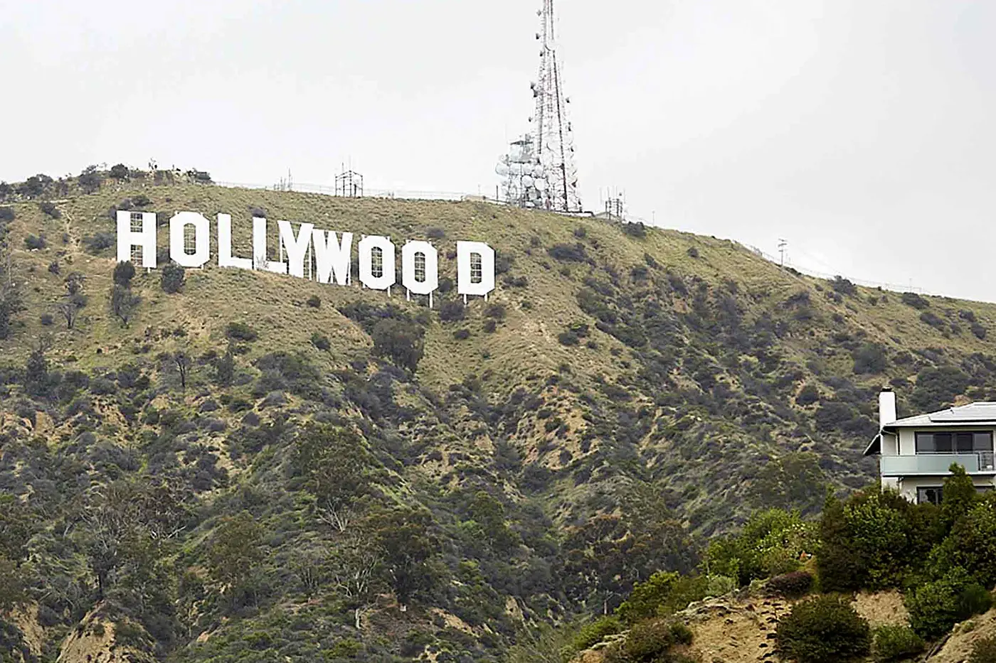 Der Hollywood-Schriftzug am Hügel, Los Angeles Studienfahrt der IAF 2018